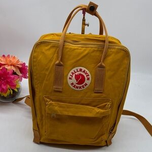 Fjallraven kanken Backpack - Mustard Yellow